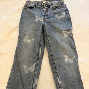 Pacsun Butterfly Jeans